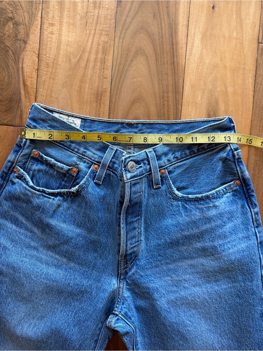 Levi's Classic Blue Straight-Leg Jeans - Picture 7 of 11
